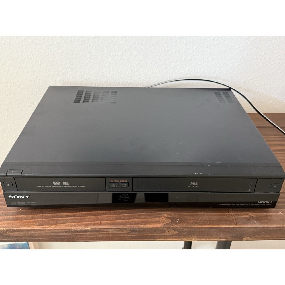 Sony RDR-VX535 VCR/DVD Recorder Combo Player. Tested & Working. No Remote.